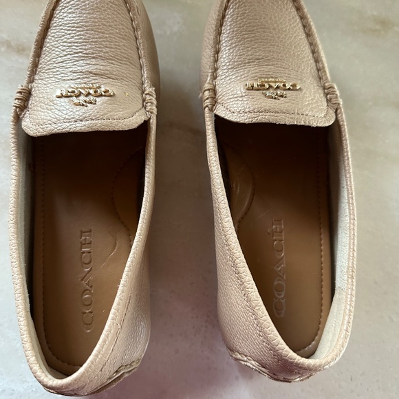 Coach Mary Lock Up Driver Loafer Tan Leather NEW Without box Size 6B - Picture 5 of 8